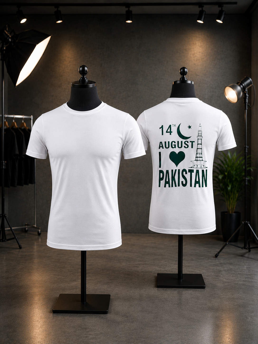 Premium Slim Fit Pakistan Independence Day T-Shirt.