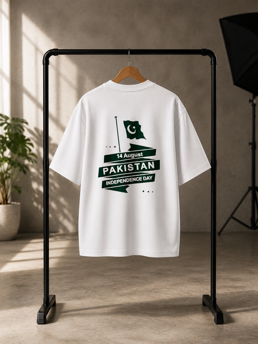 Pakistan Independence Day 14 August Premium Oversized T-Shirt